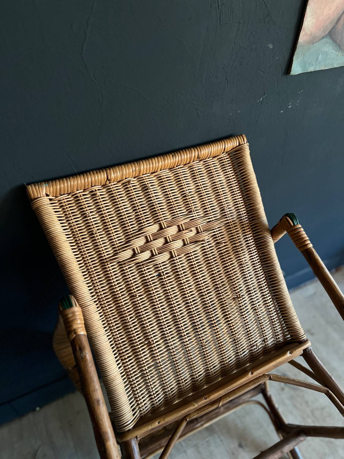 Wicker armchair