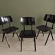 3 chaises Galvanitas S16 Black