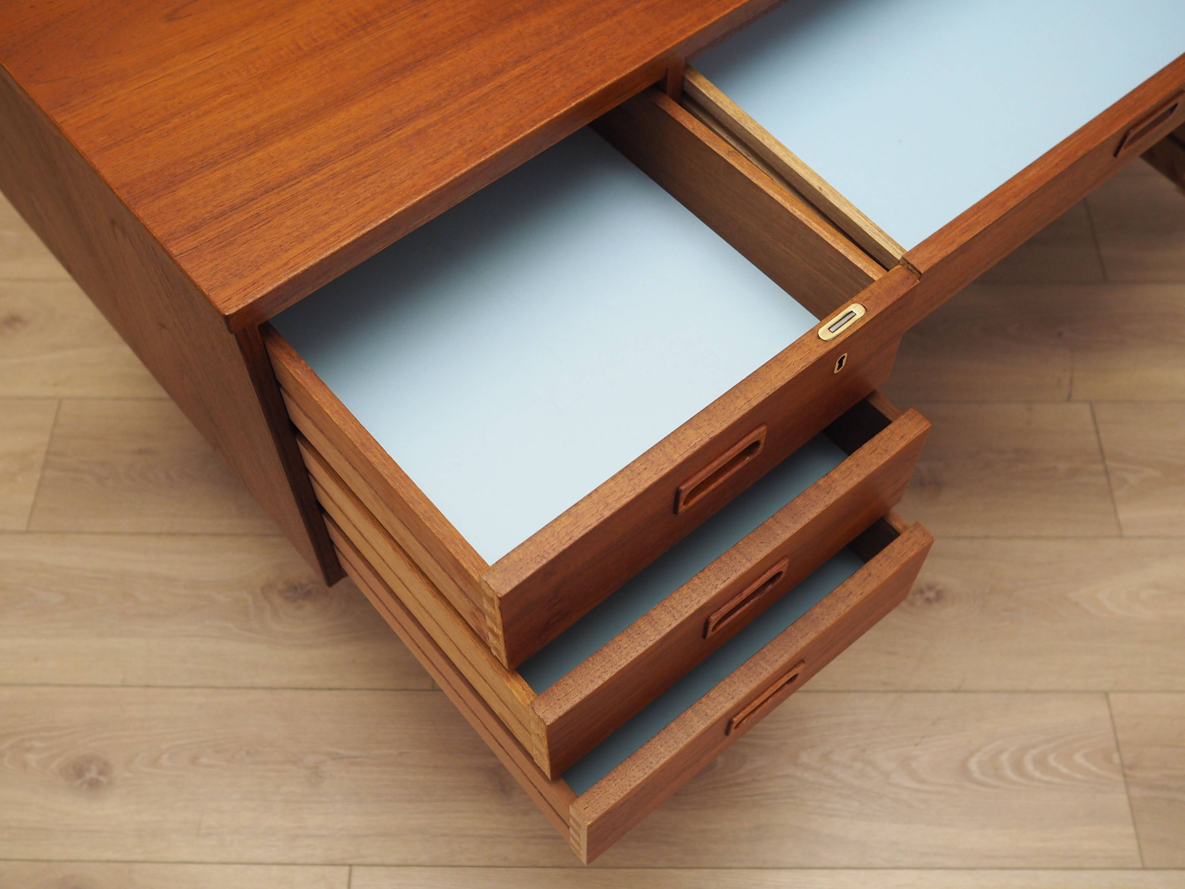 Teak desk, Danish design, 1970s, production: Denmark