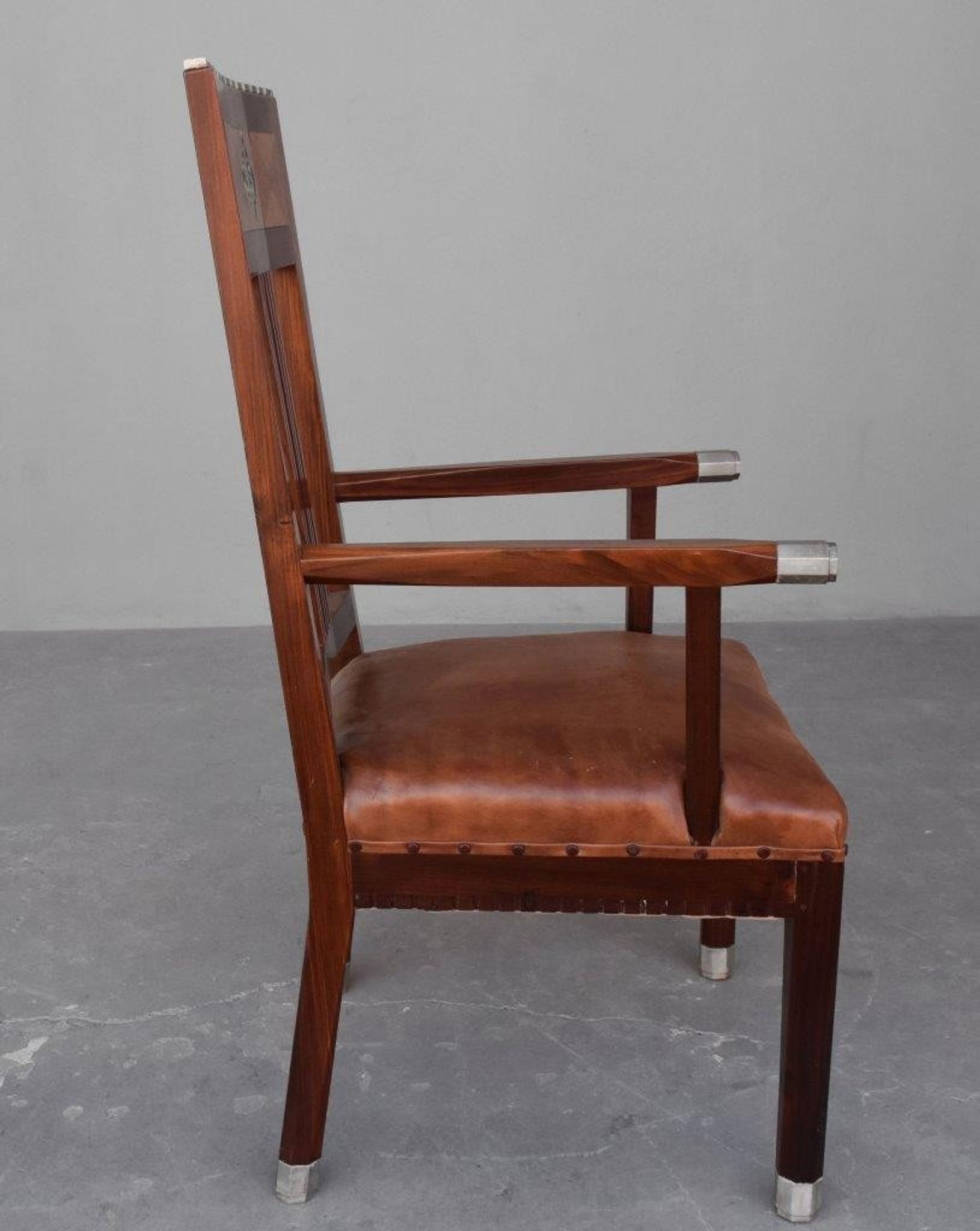 Pair of art deco 1930 rosewood Chair