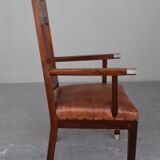 Pair of art deco 1930 rosewood Chair