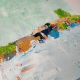 Original Mediterranean landscape abstract painting