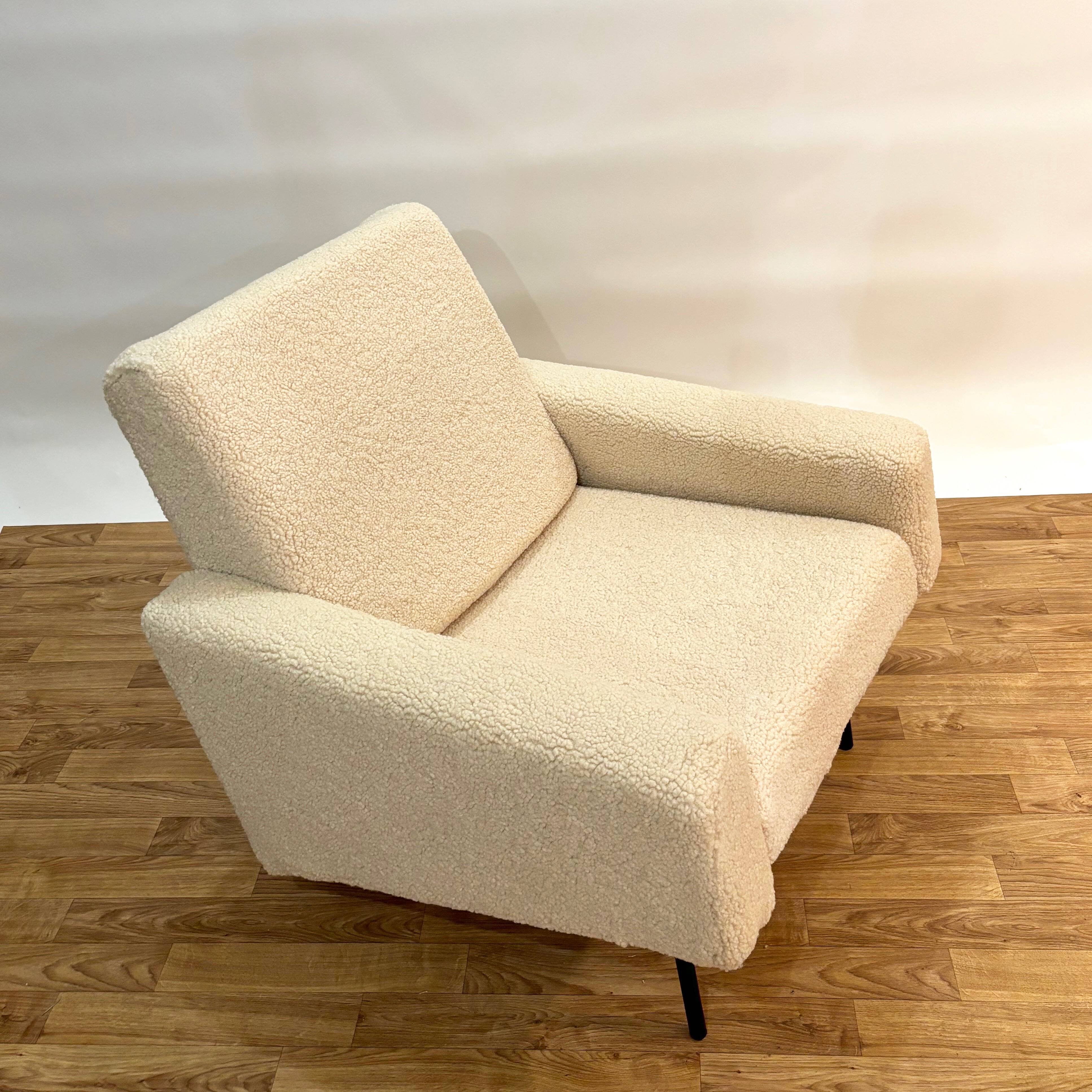Set de 2 fauteuils Guariche édition Airborne retapissés