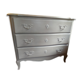 Commode rechampie couleur taupe