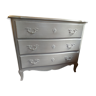 Commode rechampie couleur taupe