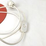 1960 - Italian orange eyeball desk lamp - adjustable globe