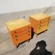 Paire de chevets vintage bois clair