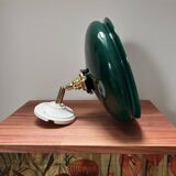 Green opaline wall light