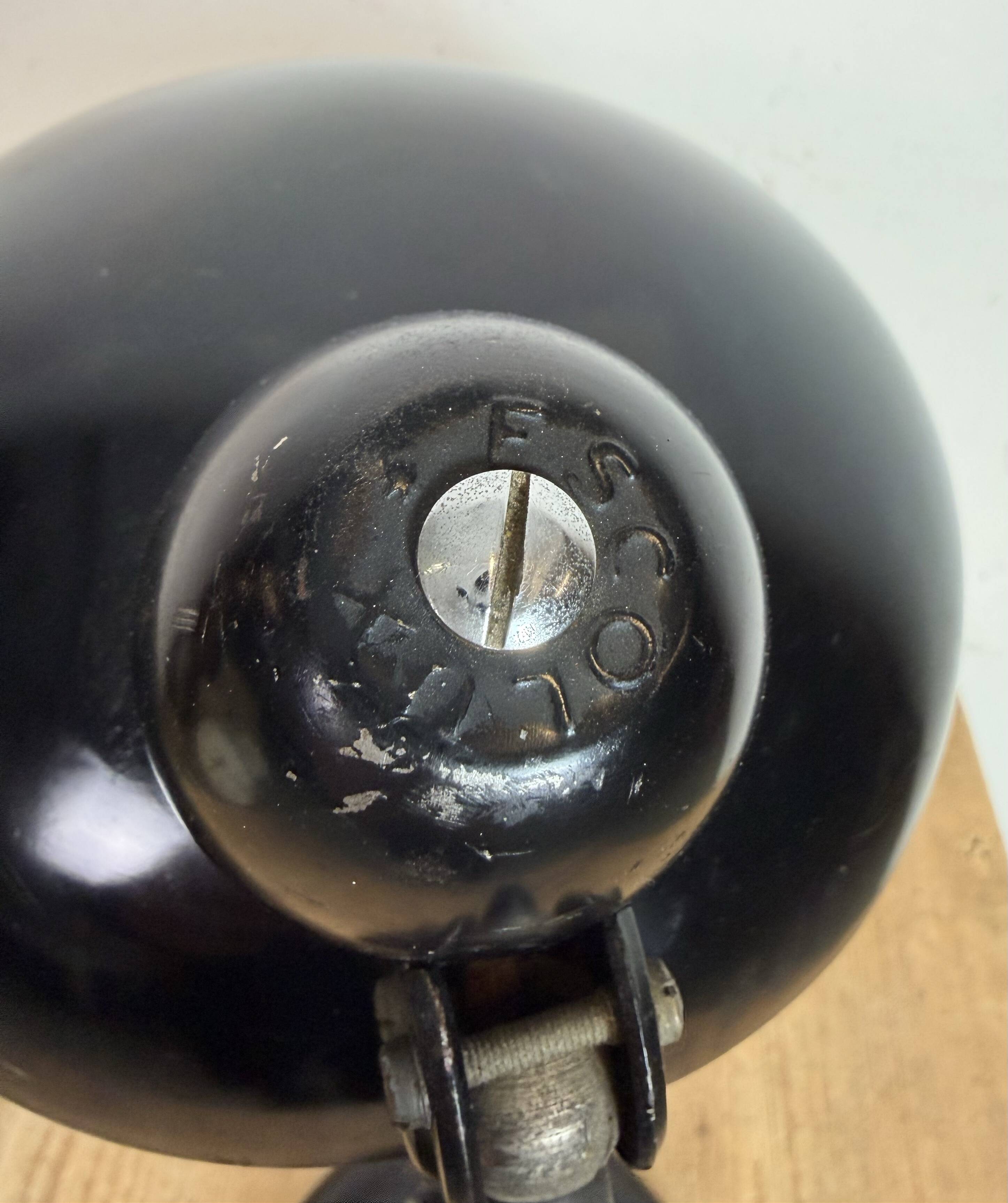 Black Industrial Bauhaus Table Lamp from Escolux, 1930s