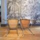Paire de chaises Chiaviari en laiton
