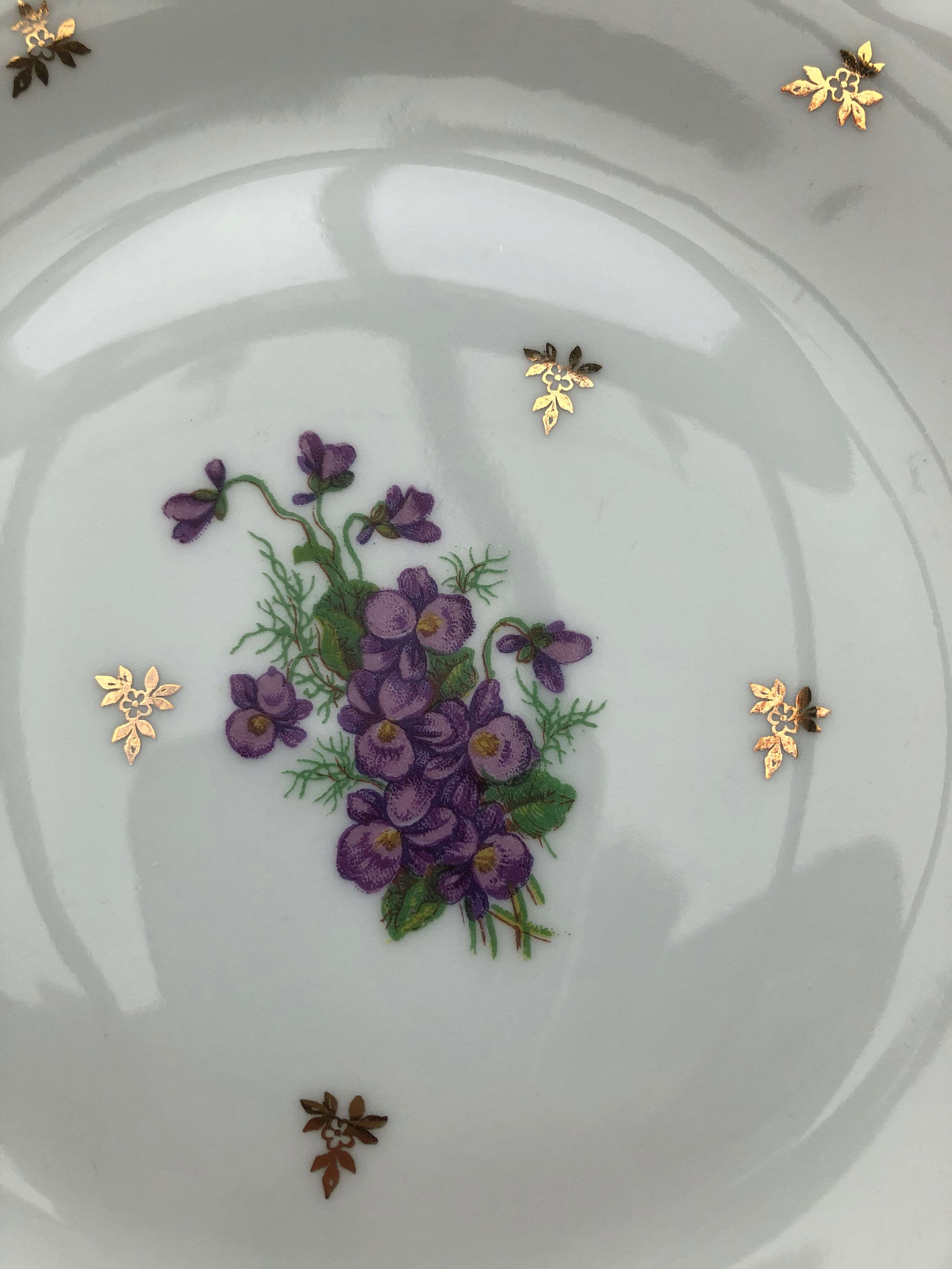 Sologne porcelain dessert plates