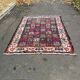 Handmade knotted wool Bakhtiar rug from Iran, burgundy, 200x300cm