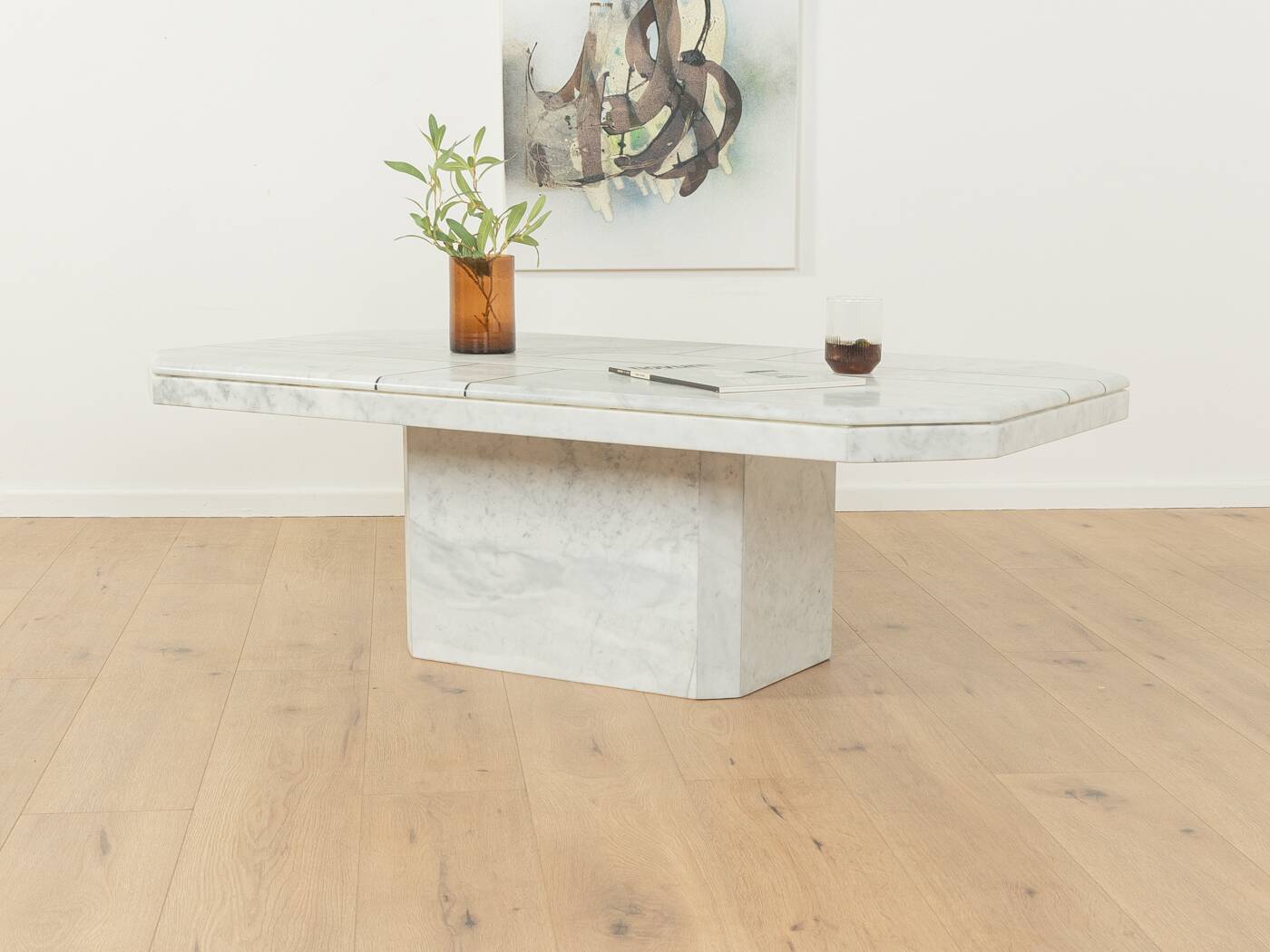 1980s marble coffee table