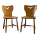 A pair of Swedish dining chairs 1950's