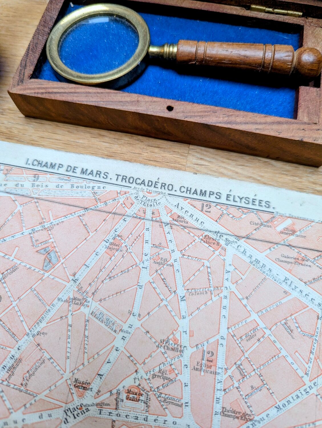 Paris, Champ de Mars, ancien plan, imprimé en 1914.