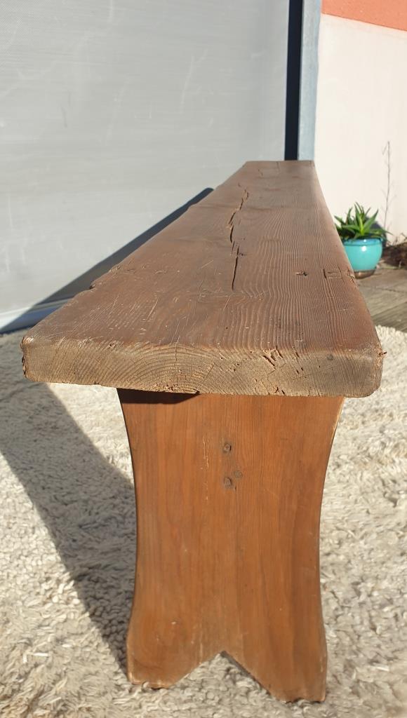 Vintage wooden bench L200