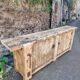 Established ancient French console table / kitchen island / shop counter, early 1900s.