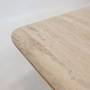 Italian travertine coffee table, 1980s