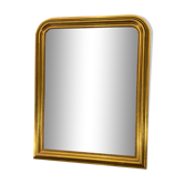 Miroir 101 x80 de style Louis-Philippe, glace biseautée