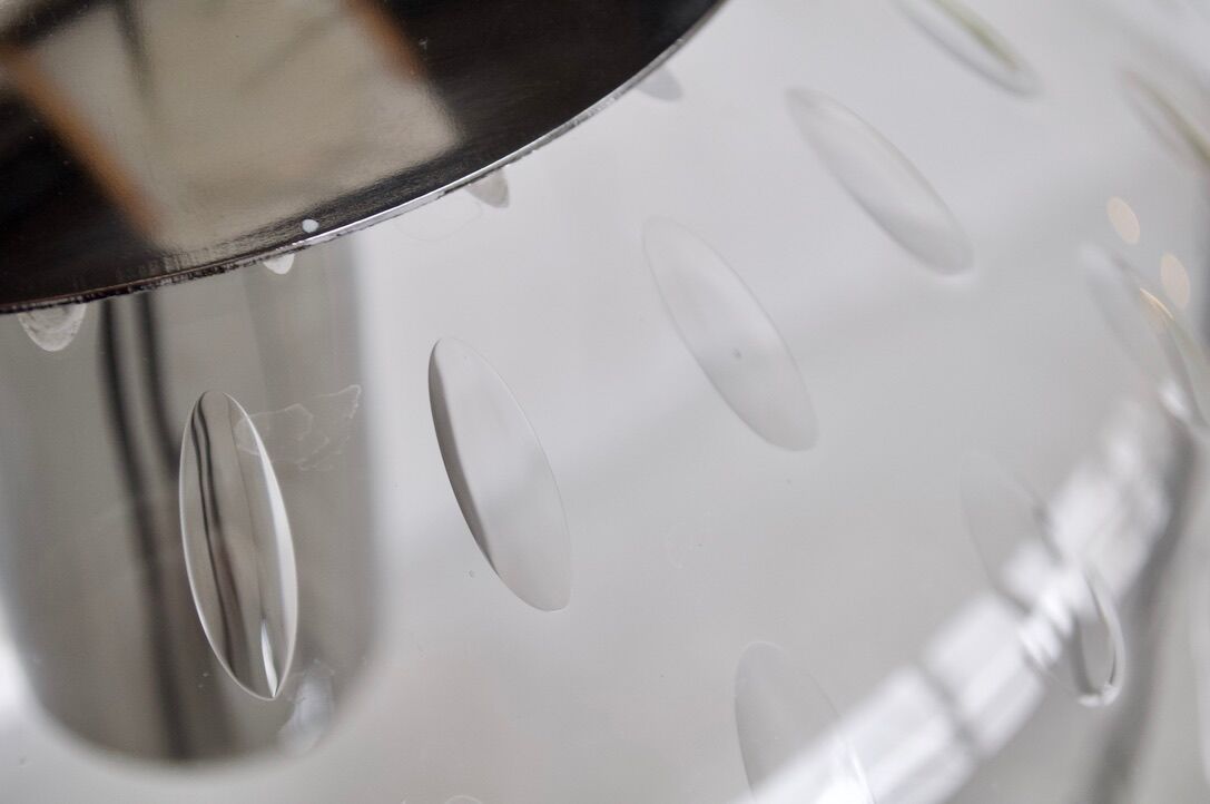 Chromium waterfall chandelier chromed by Raak holland 70