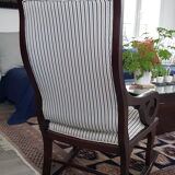 Rocking chair en palissandre d'Inde, Pondicherry 19ème