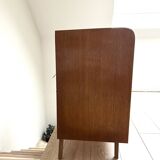 Commode bois et rotin