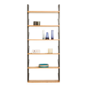 Système d'étagères modulaires scandinaves en chêne, années 1960