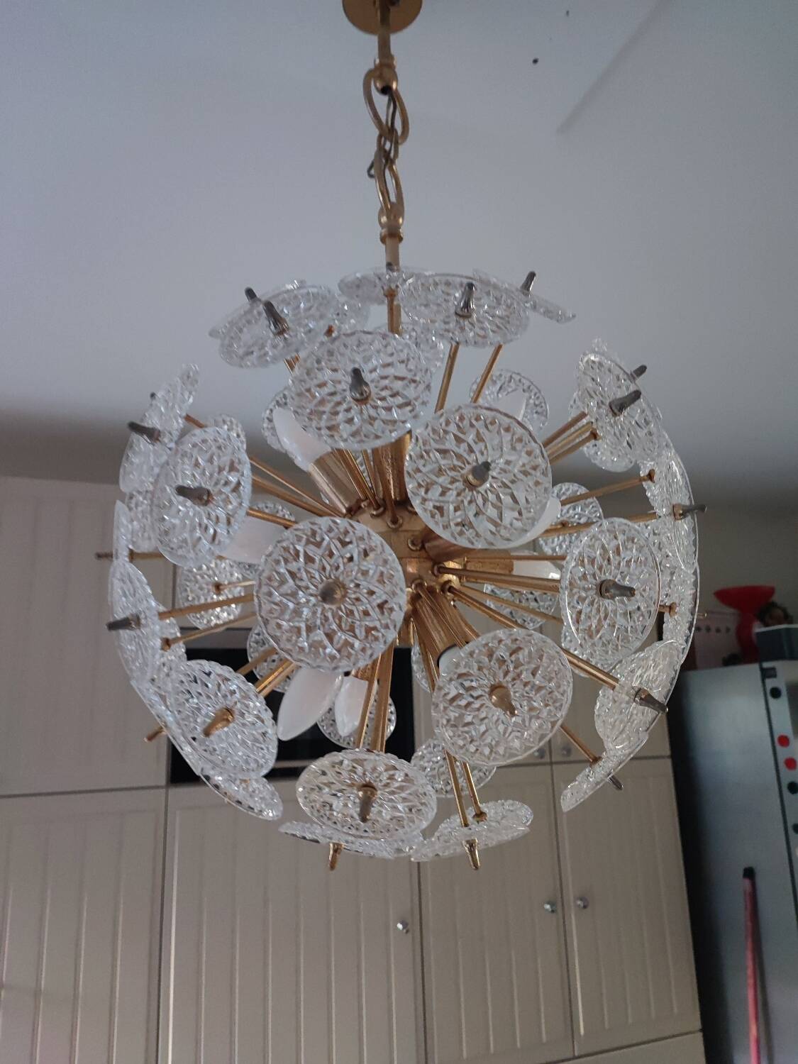 Val Saint Lambert crystal chandelier