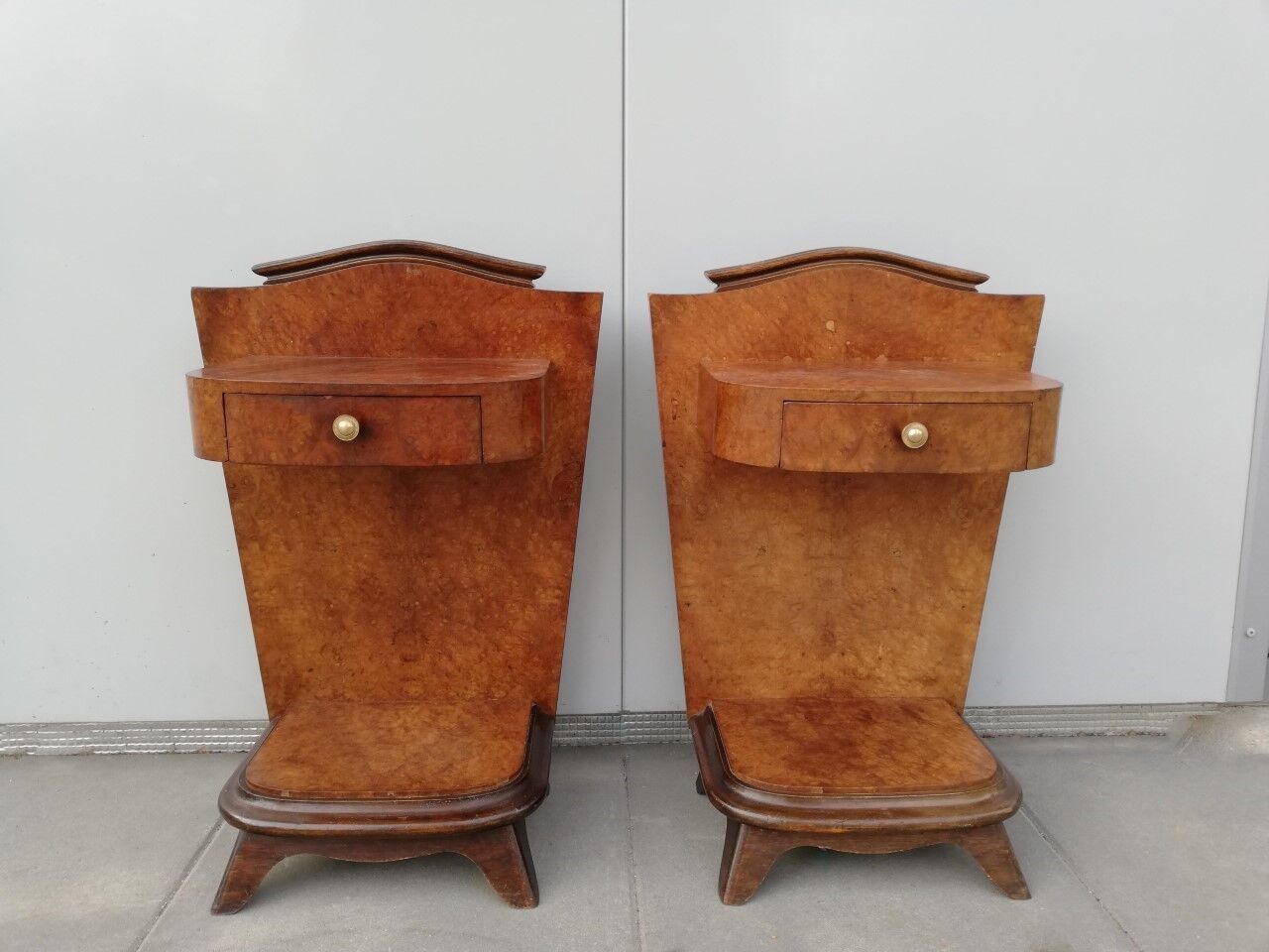 Pair of art deco bedsides tables