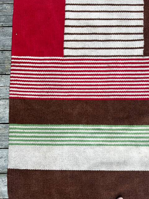 Large modern wool rug from the mid-century 1960s, Czechoslovakia, 335 × 240 cm