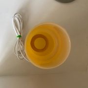 Fitz lamp in yellow glass Habitat vintage cylinder tube lamp