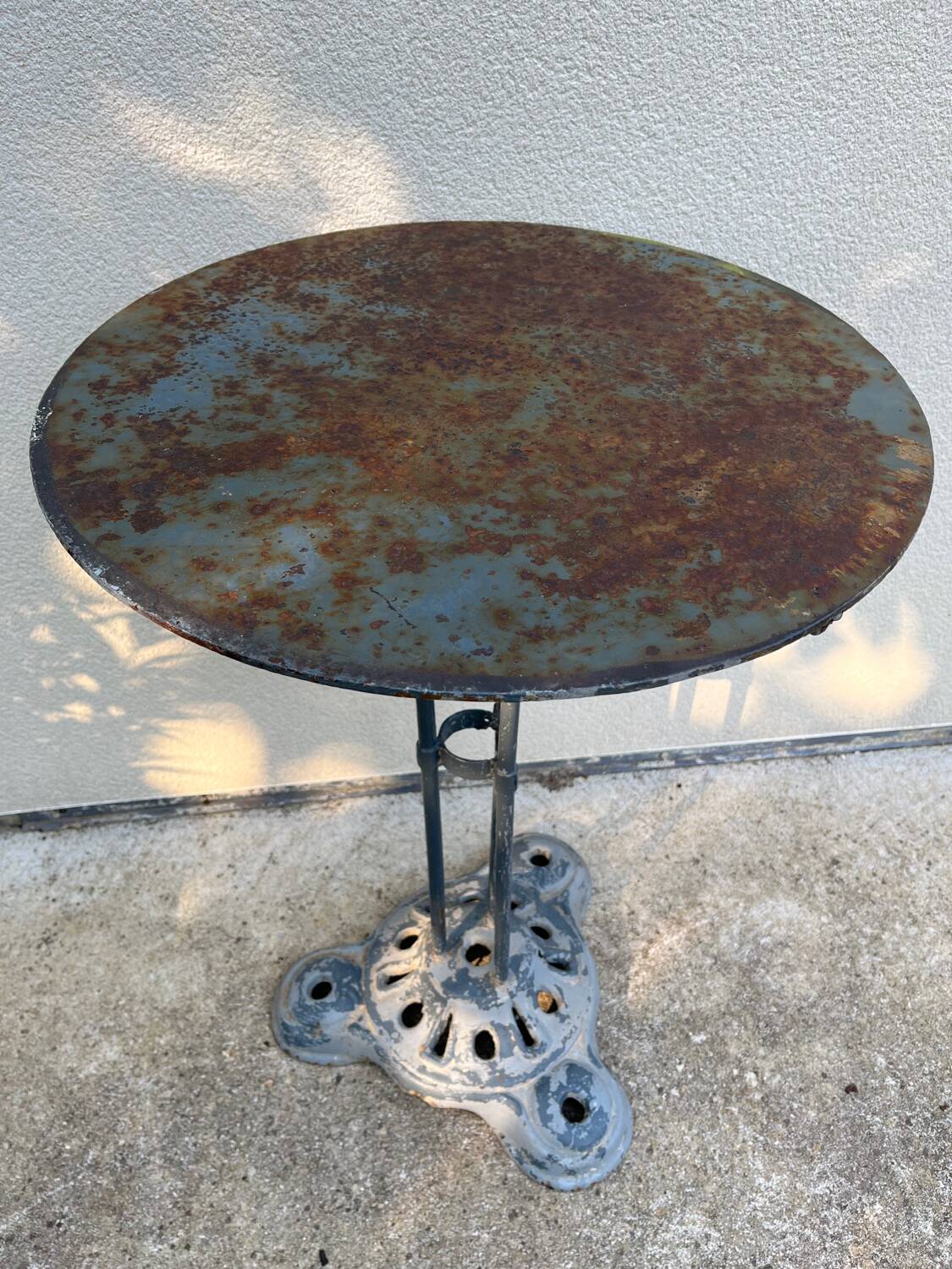 Small cast iron bistro table.