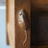 Oak Armchair by Robert Mouseman Thompson, 1940s