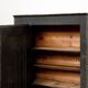 Antique primitive black wood furniture, beautiful original patina from the late 19th century.