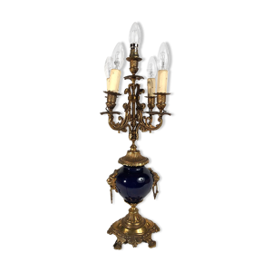 Candélabre bronze et