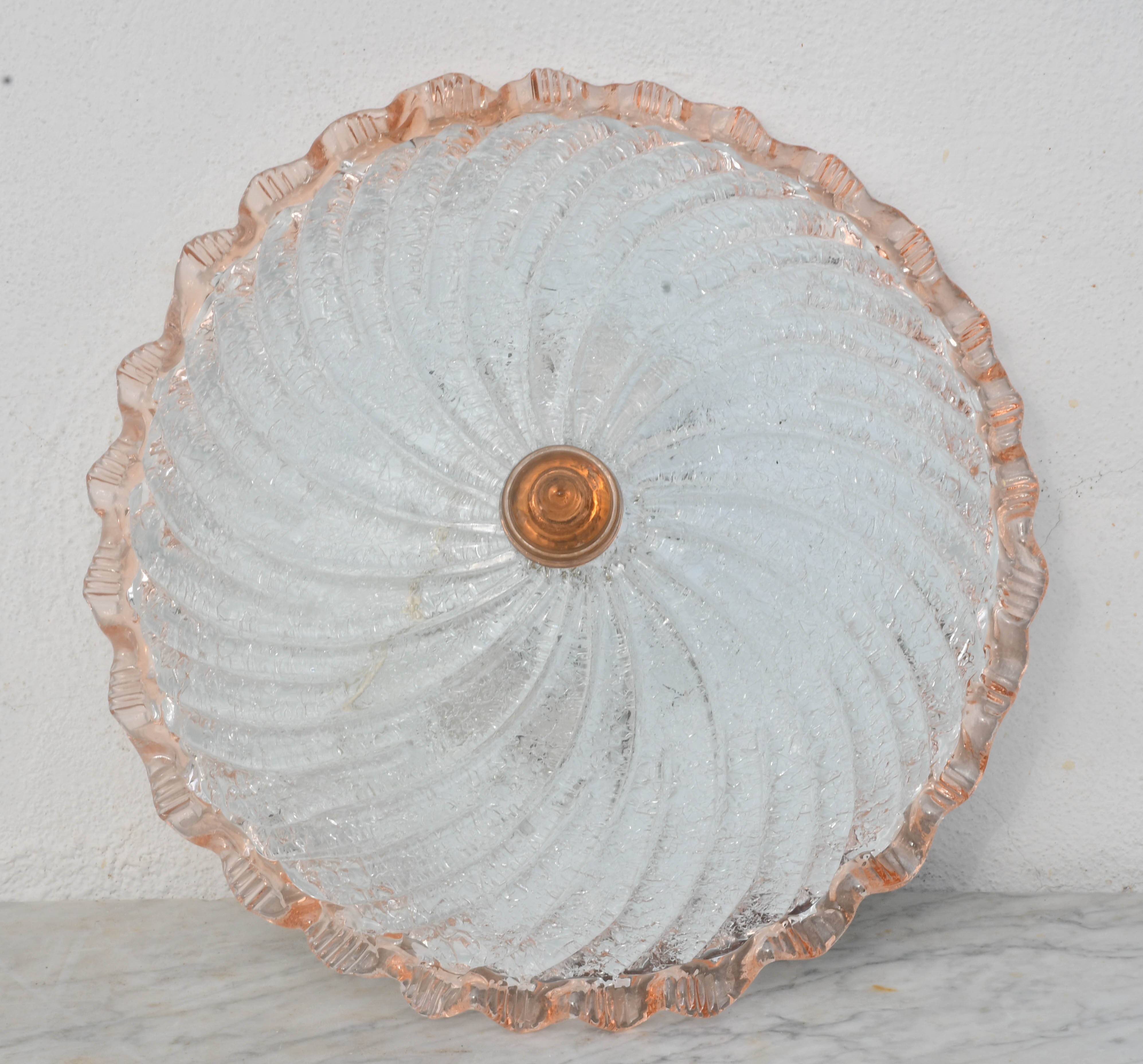 Lustre en verre de Murano Lady Pink, Murano, 1970