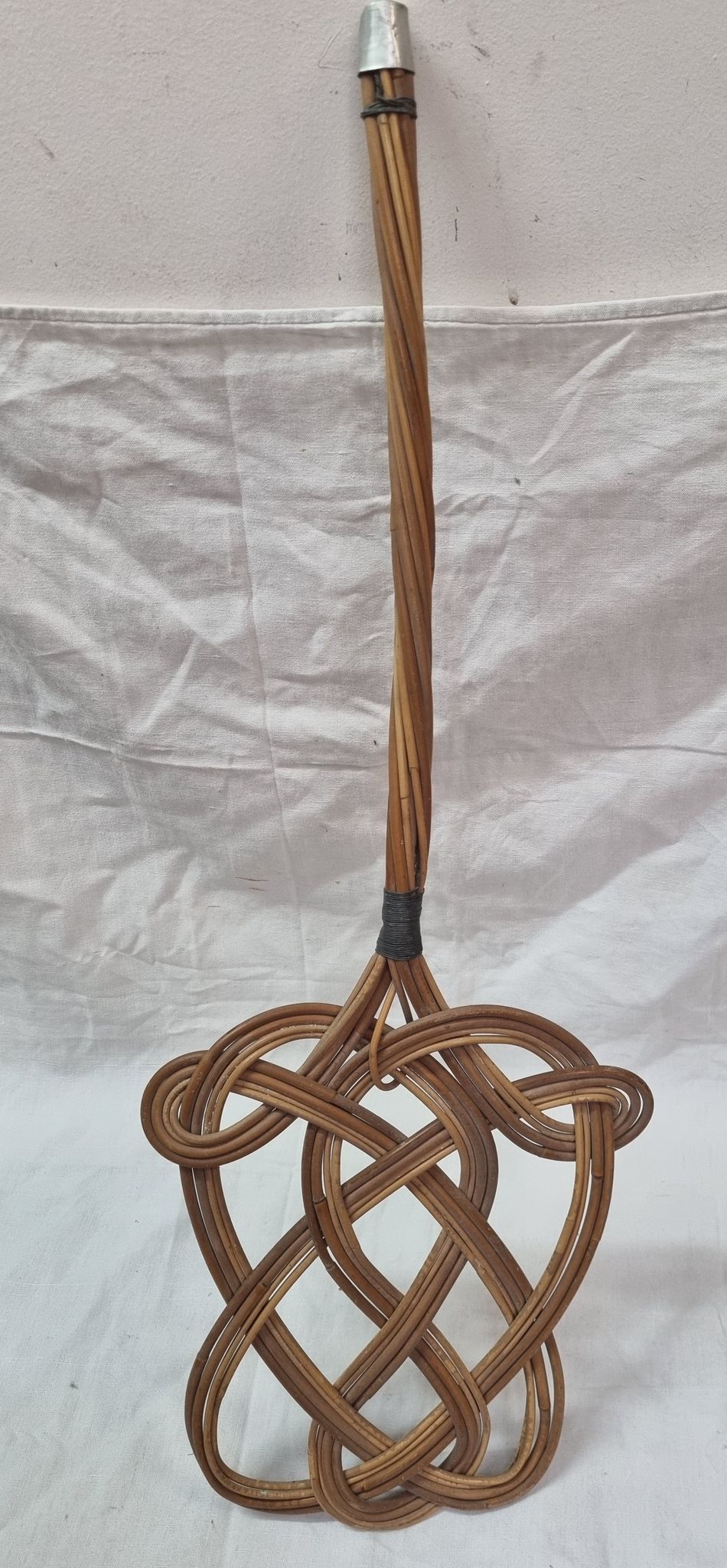 Tapette en rotin, tape-tapis de 1970