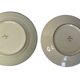 Quimper HB, pair of earthenware plates couple circa 1950