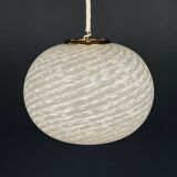 Suspension en verre Murano tourbillonnant de Vetri Murano, Italie, années 1970