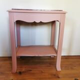 Powder pink art deco pedestal table