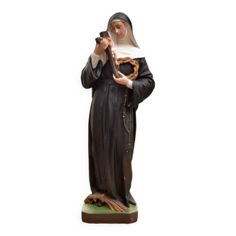 Statuette of Saint Rita in hand-painted resin - 40 cm - Made in Italy