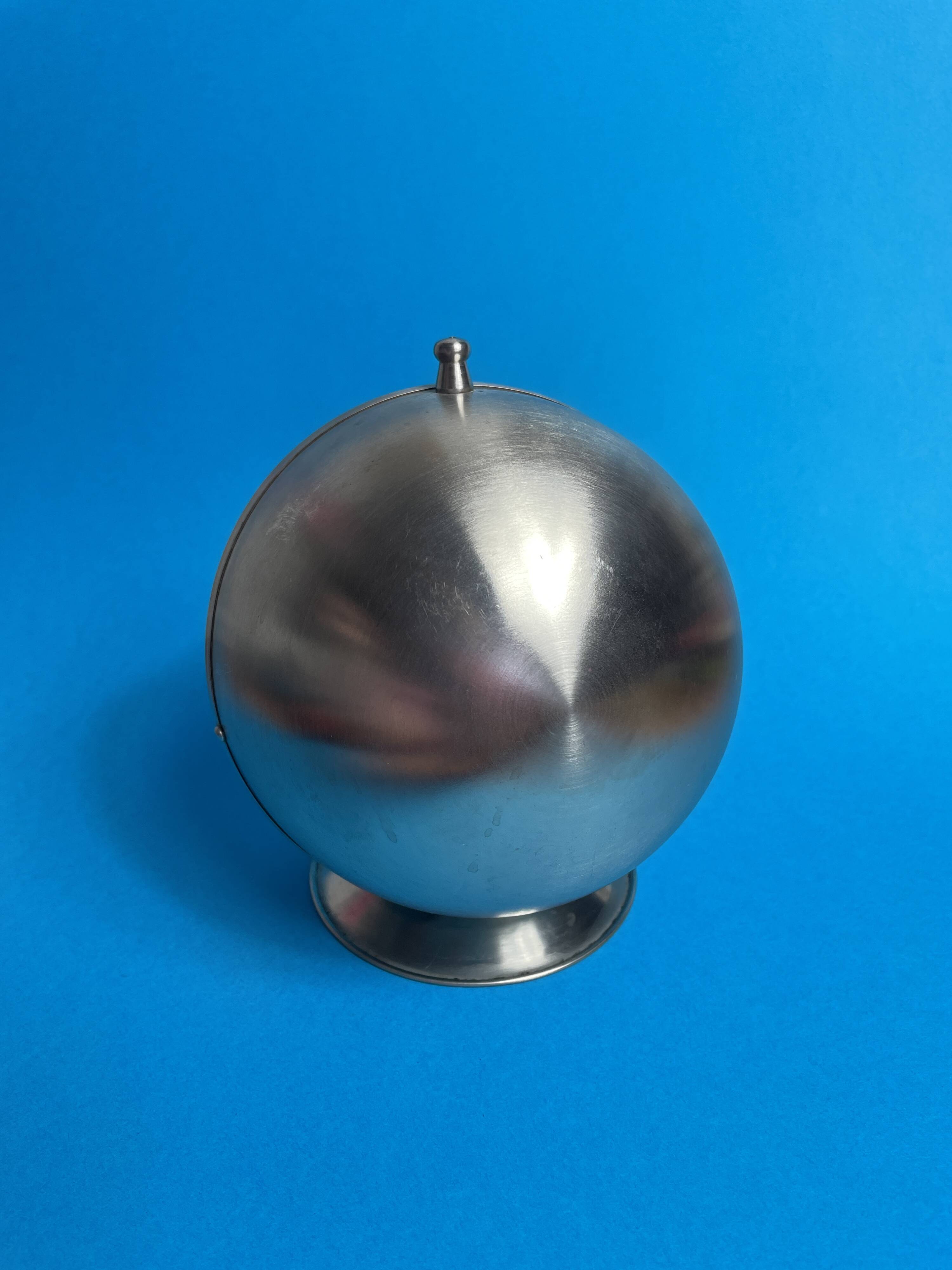 Vintage stainless steel sugar bowl