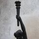 pair of cast iron torchères from the 19th century, foundry L. Gasne in Tusey