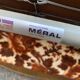 Vintage 70s 3-seater convertible sofa in floral velvet Méral France 1970
