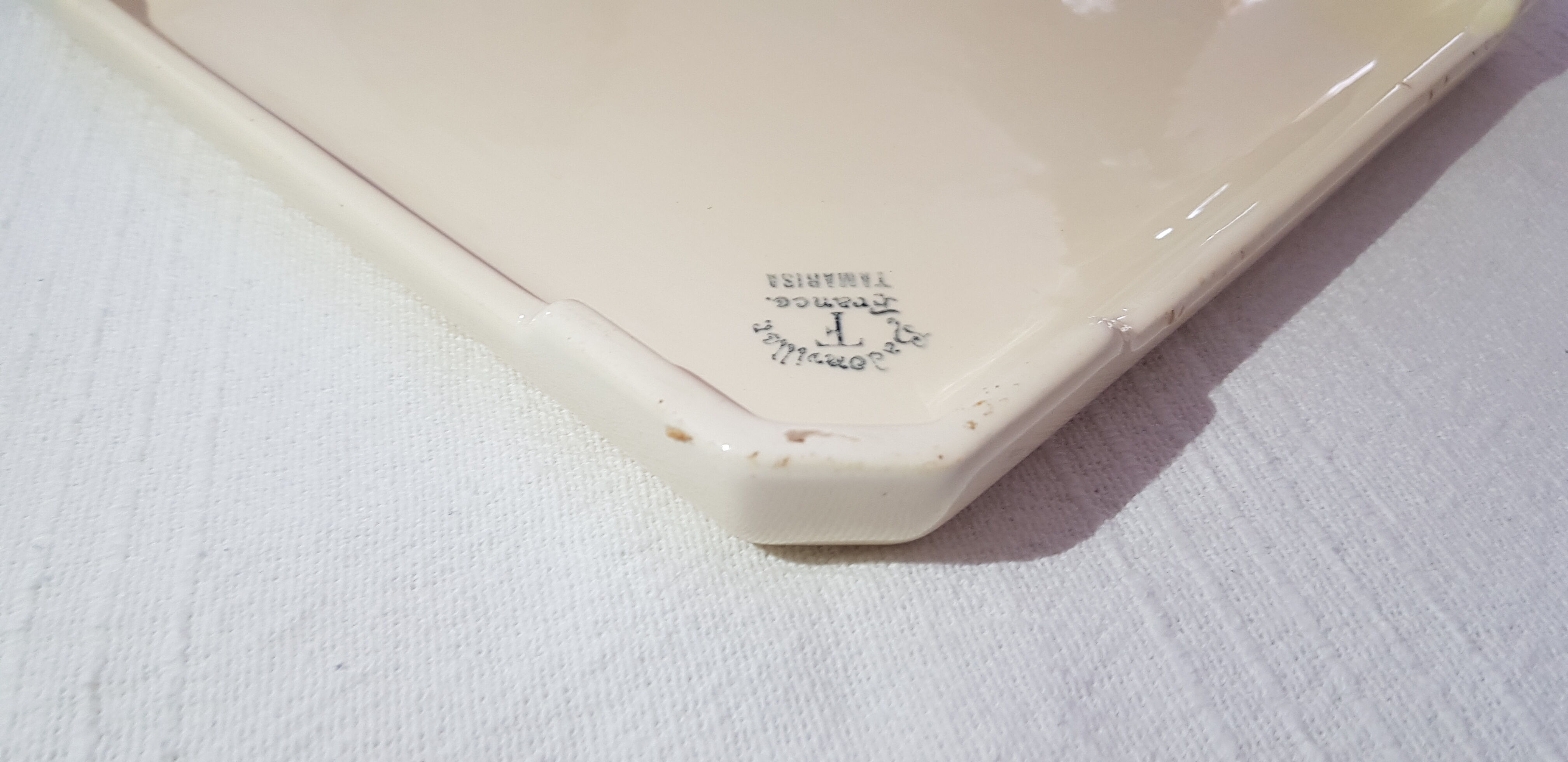 Badonviller earthenware underside Yamarisa model - Antique French Vintage