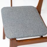 Ensemble de 6 belles chaises de salle à manger par Erik Buch (Danemark, années 1960).
