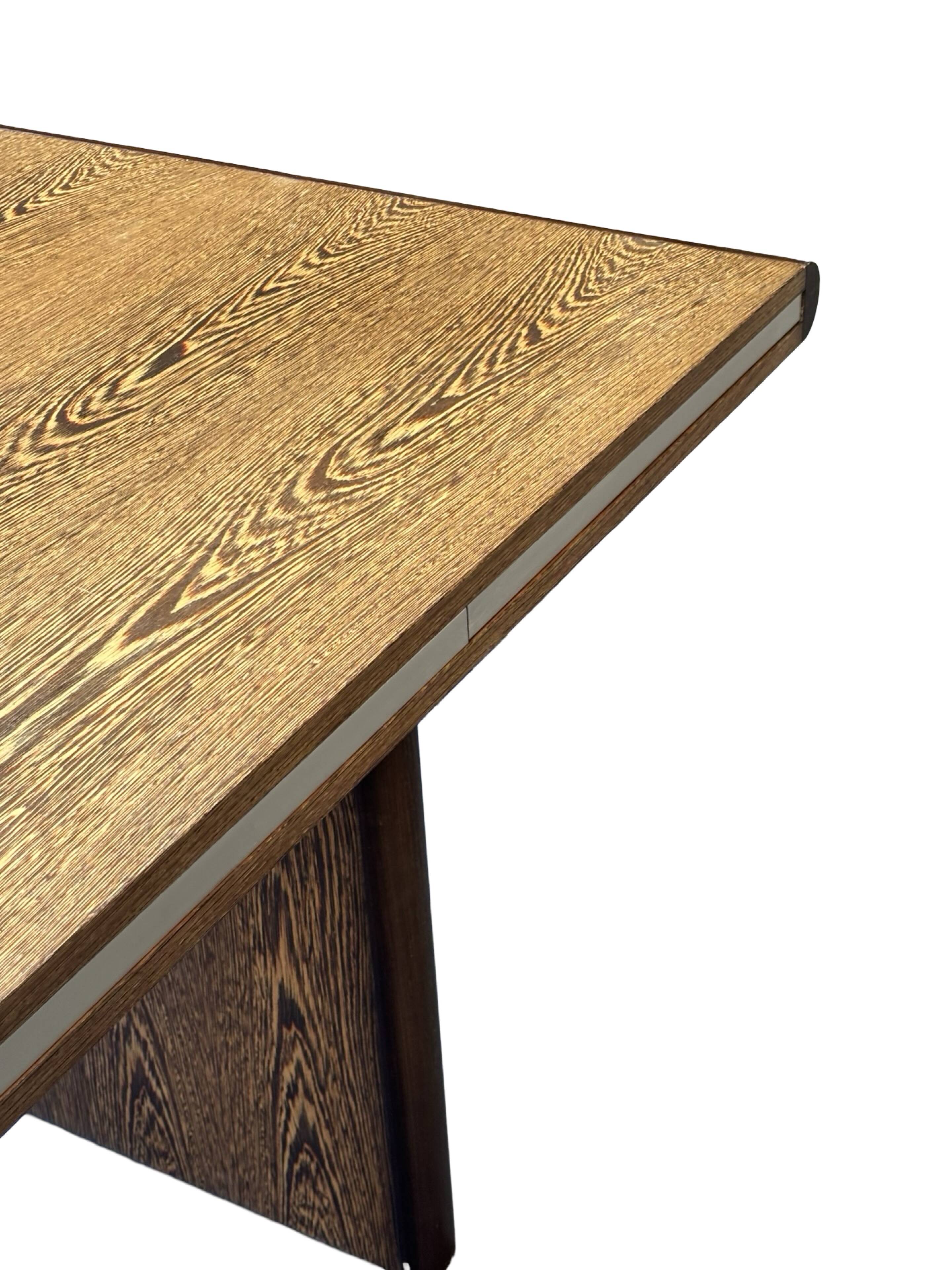 Vintage executive desk - large desk wenge 70s design