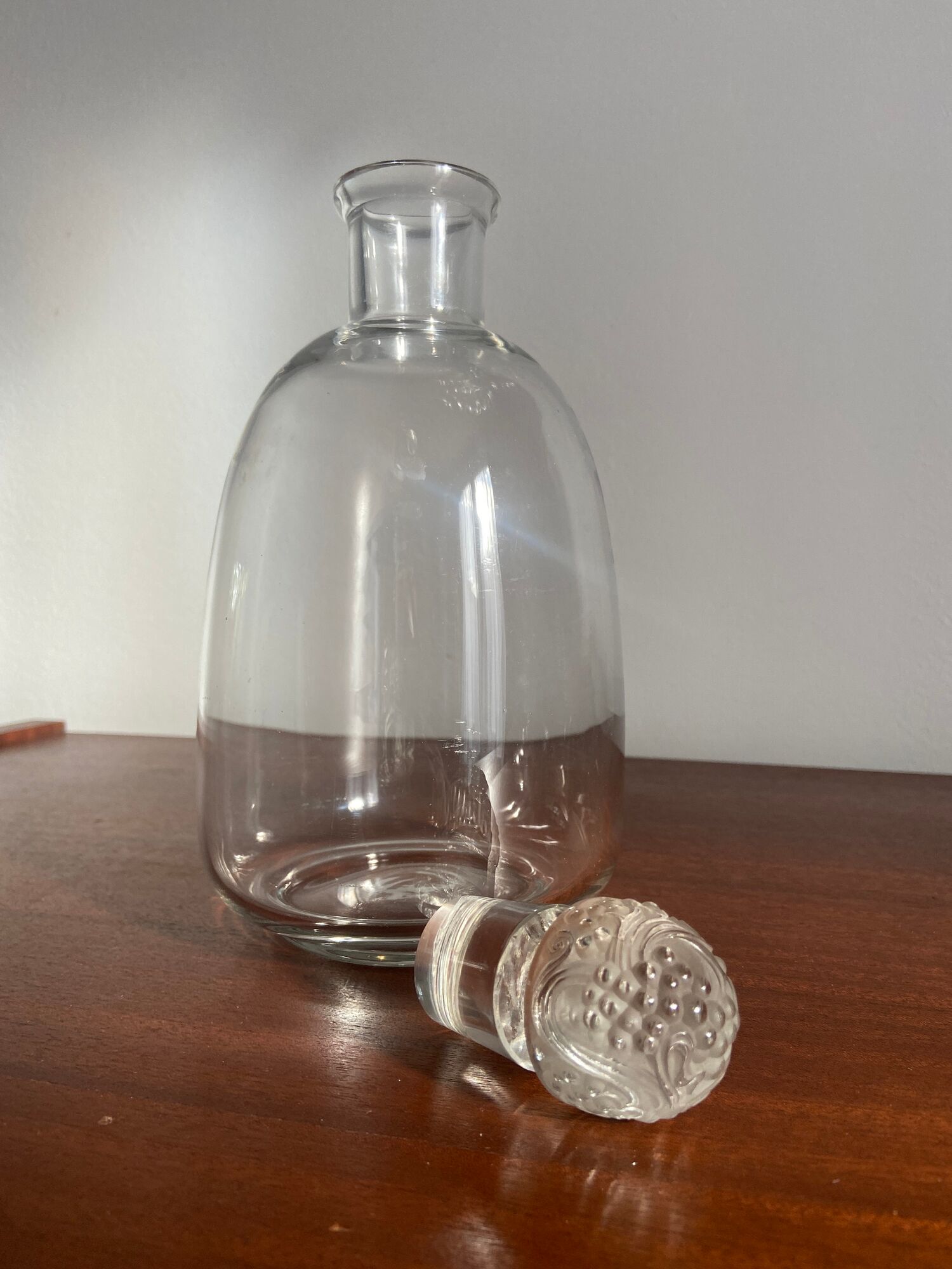 Crystal port decanter by René Lalique around 1925