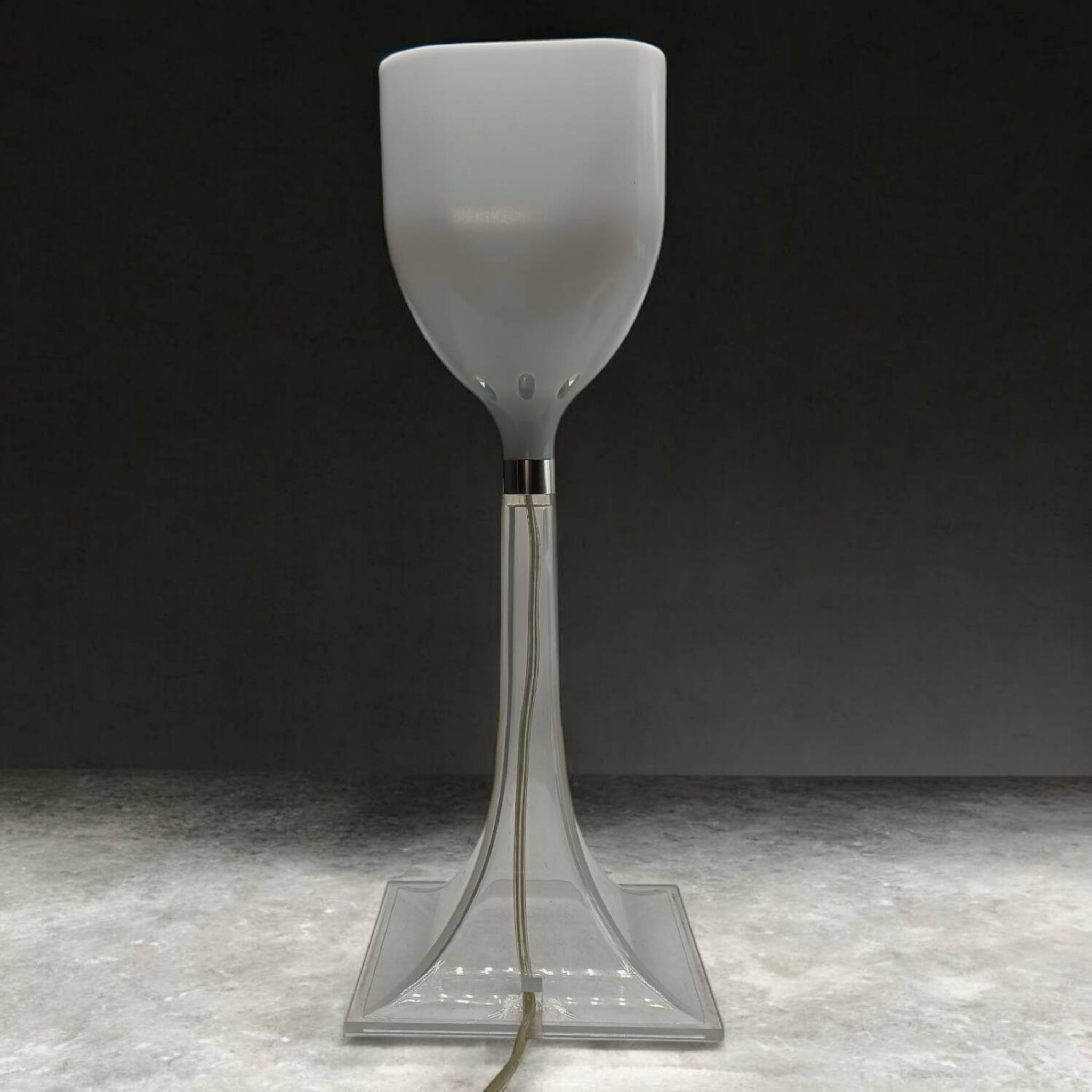 Lampe vintage en plexiglas - design minimaliste années 80
