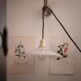 Vintage opaline hanging lamp